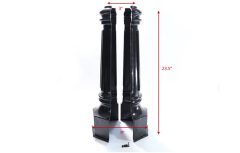 Alternative view of Tall Aluminum Decorative for 3″ Round Poles - PAA-DT31024